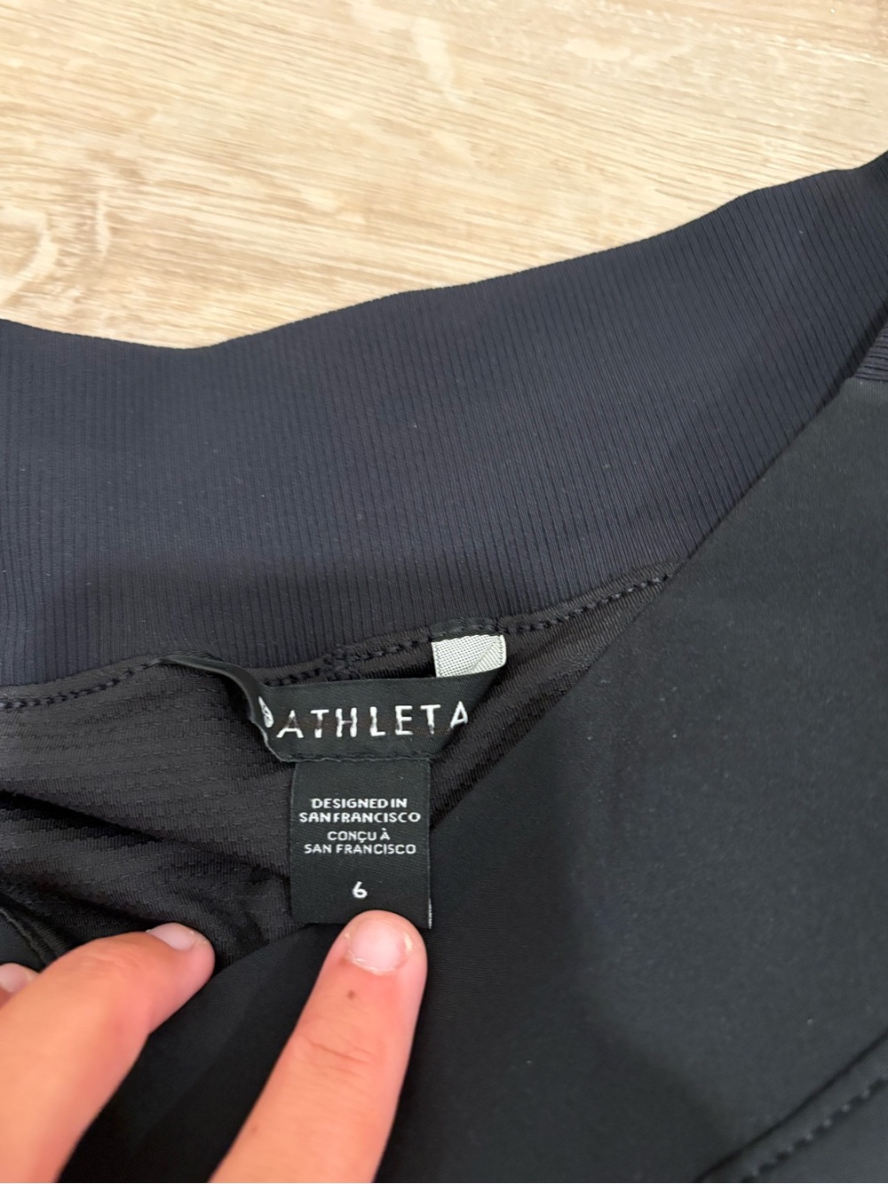 NWOT Athleta Black Performance Skirt Size 6 - Picture 2 of 6
